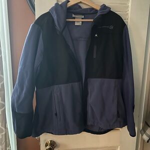 Free Country Black and Purple Fleece Jacket